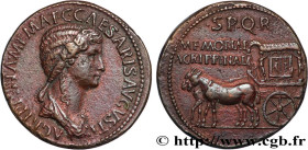 AGRIPPINA MAJOR
Type : Sesterce 
Date : 37-41 
Mint name / Town : Rome 
Metal : copper 
Diameter : 34,5  mm
Orientation dies : 6  h.
Weight : 21,94  g...