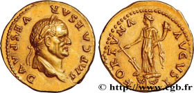 VESPASIAN
Type : Aureus 
Date : 74 
Mint name / Town : Rome 
Metal : gold 
Millesimal fineness : 1000  ‰
Diameter : 19,5  mm
Orientation dies : 6  h.
...