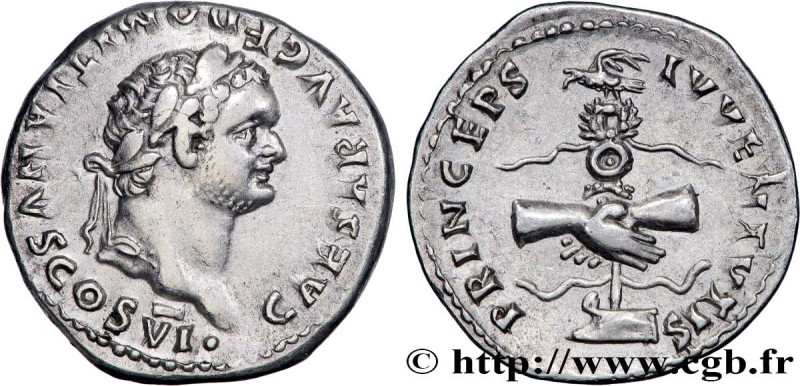 DOMITIANUS
Type : Denier 
Date : 79 
Mint name / Town : Rome 
Metal : silver 
Mi...