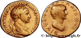 TRAJANUS
Type : Aureus 
Date : 112-117 
Mint name / Town : Rome 
Metal : gold 
Diameter : 18,5  mm
Orientation dies : 9  h.
Weight : 6,43  g.
Rarity :...