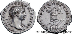 TRAJANUS
Type : Denier 
Date : 107 
Mint name / Town : Rome 
Metal : silver 
Millesimal fineness : 900  ‰
Diameter : 18,5  mm
Orientation dies : 6  h....