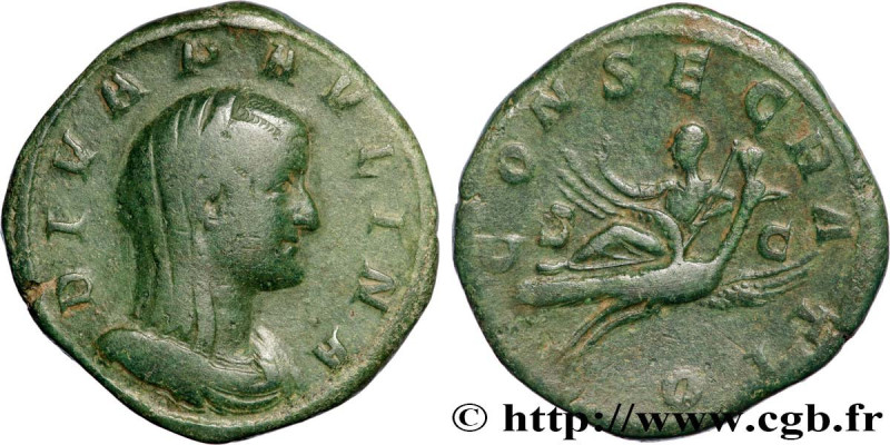 PAULINA
Type : Sesterce 
Date : 236 
Mint name / Town : Rome 
Metal : bronze 
Di...