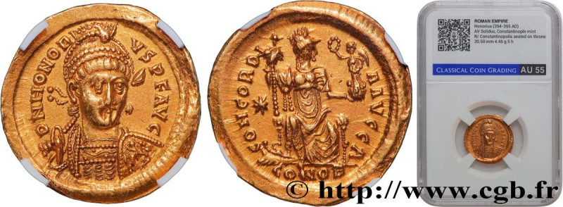 HONORIUS
Type : Solidus 
Date : 408-420 
Mint name / Town : Constantinople 
Meta...