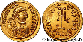 CONSTANS II
Type : Tremissis 
Date : c. 662-668 
Mint name / Town : Syracuse 
Metal : gold 
Millesimal fineness : 1000  ‰
Diameter : 16  mm
Orientatio...