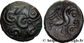 GALLIA BELGICA - BELLOVACI (Area of Beauvais)
Type : Bronze au coq, DT. 517 
Date : c. 50-25 AC. 
Mint name / Town : Beauvais (60) 
Metal : bronze 
Di...