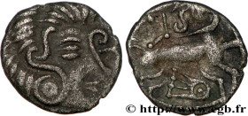 CORIOSOLITÆ (Area of Corseul, Cotes d'Armor)
Type : Quart de statère de billon, classe Vb 
Date : c. 80-50 AC. 
Mint name / Town : Saint-Brieuc (22) 
...