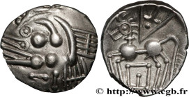 ELUSATES (Area of the Gers)
Type : Drachme “au cheval” 
Date : IIIe-IIe siècle av. J.-C 
Metal : silver 
Diameter : 18  mm
Orientation dies : 10  h.
W...