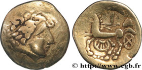 SEQUANI - HELVETII, Unspecified (Currently Switzerland)
Type : Quart de statère, type de Crainvilliers au croissant 
Date : IIe-Ier siècles avant J.-C...