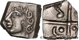 GALLIA - SOUTH WESTERN GAUL - SOTIATES (Area of Sos)
Type : Drachme "à la tête bouclée du Causé", S. 239 
Date : IIe-Ier siècles av. J.-C. 
Metal : si...