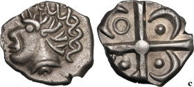 GALLIA - SOUTH-WESTERN GAUL - TOLOSATES (Area of Vieille-Toulouse)
Type : Drachme au panache, S. 75 
Date : IIe-Ier siècles av. J.-C. 
Metal : silver ...