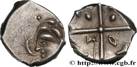 GALLIA - SOUTH WESTERN GAUL - VOLCÆ TECTOSAGES (Area of Toulouse)
Type : Drachme “à la tête cubiste”, Série précoce aux dauphins 
Date : Ier siècle av...