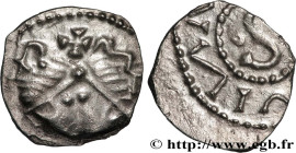 TOURS (TURONUS CIVITAS)
Type : Denier aux têtes affrontées 
Date : (VIIe - VIIIe siècles) 
Date : s.m. 
Mint name / Town : Saint-Maurice de Tours (37)...