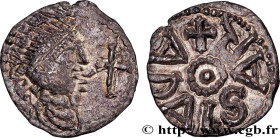 QUENTOVIC (WICVS IN PONTIO)
Type : Denier, ADALSAR 
Date : c. 670-700 
Date : s.d. 
Mint name / Town : Quentovic (62) 
Metal : gold 
Diameter : 12,5  ...
