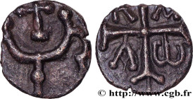 MEROVINGIAN COINAGE - BANASSAC (BANNACIACO) - Lozere
Type : Denier 
Date : (VIIe-VIIIe siècles) 
Date : s.m. 
Mint name / Town : Banassac 
Metal : sil...