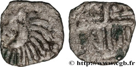 MEROVINGIAN COINS
Type : Denier 
Date : c. 700-750 
Date : s.m. 
Mint name / Town : Atelier indéterminé 
Metal : silver 
Diameter : 12,5  mm
Orientati...
