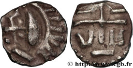 MEROVINGIAN COINS
Type : Denier 
Date : c. 700-750 
Date : s.m. 
Mint name / Town : Atelier indéterminé 
Metal : silver 
Diameter : 10,5  mm
Orientati...
