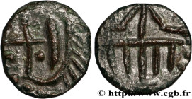 MEROVINGIAN COINS
Type : Denier 
Date : c. 700-750 
Date : s.m. 
Mint name / Town : Atelier indéterminé 
Metal : silver 
Diameter : 11  mm
Orientation...