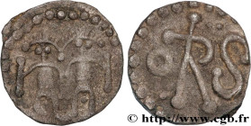 MEROVINGIAN COINS
Type : Denier 
Date : c. 700-750 
Date : s.m. 
Mint name / Town : Trèves ? 
Metal : silver 
Diameter : 12,5  mm
Orientation dies : 1...