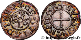 CHARLES II LE CHAUVE / THE BALD
Type : Denier 
Date : Édit de Pistres, 25/06/864 
Mint name / Town : Soissons 
Metal : silver 
Diameter : 19,5  mm
Ori...