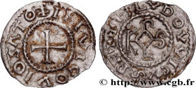 LOUIS II
Type : Denier 
Date : c. 877-879 
Date : n.d. 
Mint name / Town : Visé 
Metal : silver 
Diameter : 17,5  mm
Orientation dies : 7  h.
Weight :...