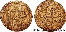 PHILIP VI OF VALOIS
Type : Écu d'or à la chaise 
Date : 23/08/1349 
Date : n.d. 
Mint name / Town : s.l. 
Metal : gold 
Millesimal fineness : 948  ‰
D...