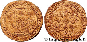 PHILIP VI OF VALOIS
Type : Pavillon d'or 
Date : 08/06/1339 
Metal : gold 
Millesimal fineness : 1000  ‰
Diameter : 30  mm
Orientation dies : 12  h.
W...