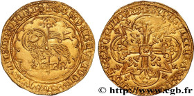 CHARLES VI LE FOU ou LE BIEN AIMÉ / THE BELOVED or THE MAD
Type : Agnel d'or 
Date : 10/05/1417 
Date : n.d. 
Mint name / Town : Saint-Lô 
Metal : gol...