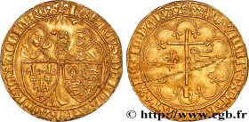 HENRY VI OF LANCASTER
Type : Salut d'or 
Date : 06/09/1423 
Date : n.d. 
Mint name / Town : Saint-Lô 
Metal : gold 
Millesimal fineness : 1000  ‰
Diam...