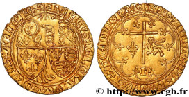 HENRY VI OF LANCASTER
Type : Salut d'or 
Date : 06/09/1423 
Date : n.d. 
Mint name / Town : Saint-Lô 
Metal : gold 
Millesimal fineness : 1000  ‰
Diam...