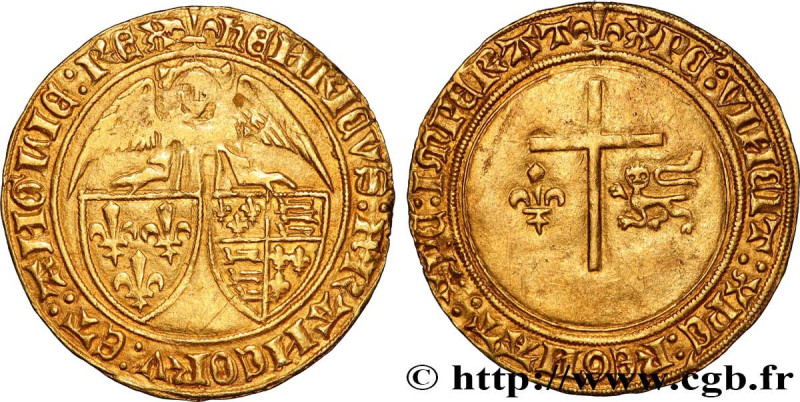 HENRY VI OF LANCASTER
Type : Angelot d'or 
Date : 24/05/1427 
Mint name / Town :...