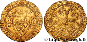 CHARLES VII LE BIEN SERVI / THE WELL-SERVED
Type : Écu d'or à la couronne ou écu neuf 
Date : 18/05/1450 et 16/06/1455 
Date : n.d. 
Mint name / Town ...