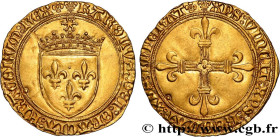 CHARLES VIII
Type : Écu d'or au soleil 
Date : 1494-1498 
Date : n.d. 
Mint name / Town : Saint-Lô 
Metal : gold 
Millesimal fineness : 963  ‰
Diamete...