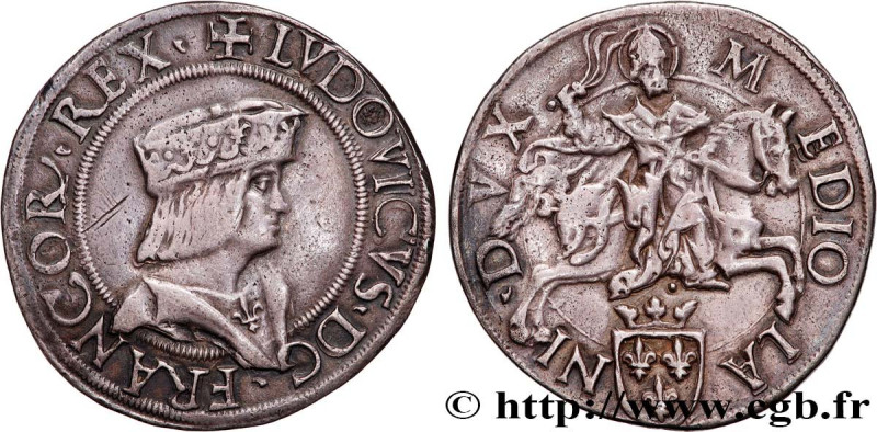 ITALY - DUCHY OF MILAN - LOUIS XII
Type : Teston 
Date : c. 1500-1512 
Mint name...