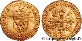 FRANCIS I
Type : Écu d'or au soleil, 2e type 
Date : 14/01/1540 
Date : n.d. 
Mint name / Town : Villeneuve-Saint-André lès Avignon 
Metal : gold 
Mil...