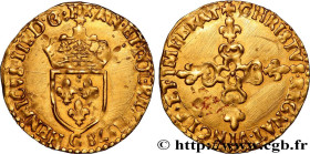 HENRY III
Type : Écu d'or au soleil, 1er type 
Date : 1578 
Mint name / Town : Saint-Lô 
Quantity minted : 15600 
Metal : gold 
Millesimal fineness : ...