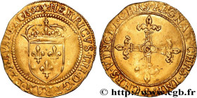 HENRY IV
Type : Écu d'or au soleil, 4e type 
Date : 1590 
Mint name / Town : Saint-Lô 
Quantity minted : 850 
Metal : gold 
Millesimal fineness : 958 ...