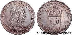 LOUIS XIII
Type : Demi-écu, buste drapé (1er buste de Jean Warin) 
Date : 1642 
Mint name / Town : Paris, Monnaie de Matignon 
Quantity minted : 21669...