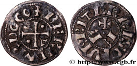 LANGUEDOC - VISCOUNTCY OF BEZIERS - BERNARD ATON I
Type : Denier 
Date : n.d. 
Mint name / Town : Béziers 
Metal : silver 
Diameter : 17,5  mm
Orienta...