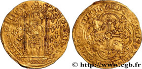PROVENCE - COUNTY OF PROVENCE - JOANNA OF NAPLES
Type : Franc à pied 
Date : c. 1368-1374 
Date : n.d. 
Mint name / Town : Avignon 
Metal : gold 
Diam...