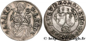 MURBACH AND LURE - LEOPOLD OF AUSTRIA (ADMINISTRATOR)
Type : Deux batz 
Date : 1625 
Mint name / Town : Guebwiller 
Metal : billon 
Diameter : 26,5  m...