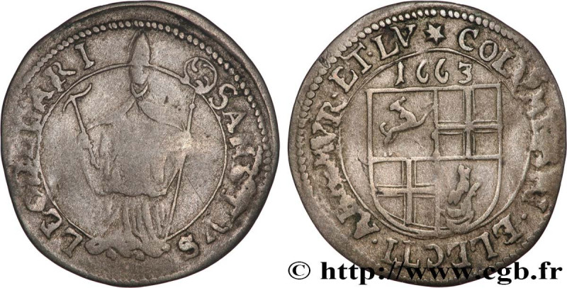 MURBACH AND LURE - COLOMBAN D'ANDLAU-WITTENHEIM
Type : Batz 
Date : 1663 
Mint n...