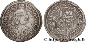 MURBACH AND LURE - FRANZ-EGON OF FURSTENBERG-HEILIGENBERG
Type : 10 kreuzers 
Date : (1665-1667) 
Date : 1667 
Mint name / Town : Guebwiller 
Metal : ...