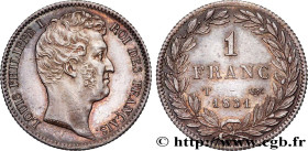 LOUIS-PHILIPPE I
Type : 1 franc Louis-Philippe, tête nue 
Date : 1831 
Mint name / Town : Nantes 
Quantity minted : 42960 
Metal : silver 
Millesimal ...