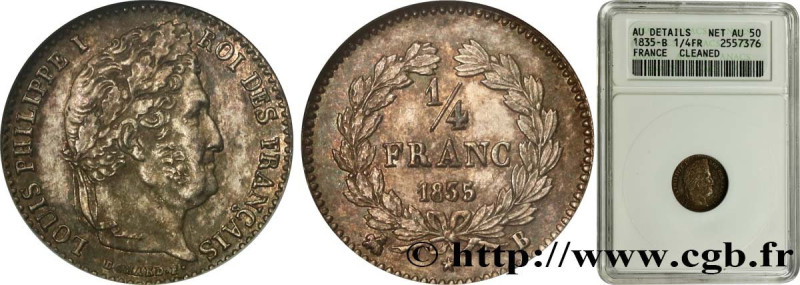 LOUIS-PHILIPPE I
Type : 1/4 franc Louis-Philippe 
Date : 1835 
Mint name / Town ...