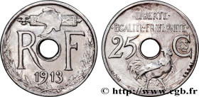 III REPUBLIC
Type : Essai en bronze argenté de 25 centimes par Pillet, grand module 
Date : 1913 
Mint name / Town : Paris 
Quantity minted : --- 
Met...