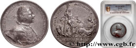 RUSSIA - PETER THE GREAT I
Type : Médaille, Fondation de Saint-Pétersbourg 
Date : (1703) 
Metal : tin 
Diameter : 47  mm
Weight : non connu  g.
Edge ...