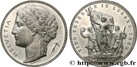 SWITZERLAND - CONFEDERATION OF HELVETIA
Type : Médaille, Tir fédérale 
Date : 1883 
Mint name / Town : Suisse, Lugano 
Metal : silver plated copper 
D...