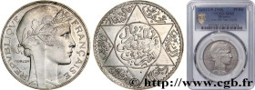 MOROCCO - FRENCH PROTECTORATE
Type : 5 Dirhams essai Cupro-Nickel Morlon AH 1349 
Date : n.d. 
Quantity minted : - 
Metal : copper nickel 
Diameter : ...