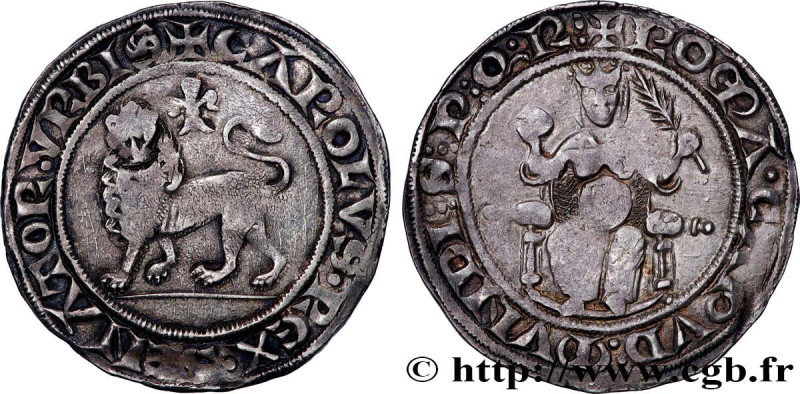 ROMAN SENATE - CHARLES OF FRANCE
Type : Gros  
Date : 1266-1278 
Date : n.d. 
Mi...