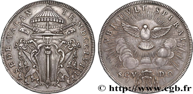 VATICAN AND PAPAL STATES
Type : Scudo Sede Vacante 
Date : 1758 
Mint name / Tow...